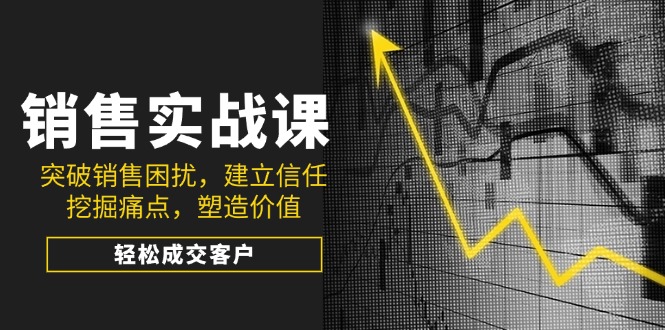 销售实战课，突破销售困扰，建立信任，挖掘痛点，塑造价值，轻松成交客户_超次元库