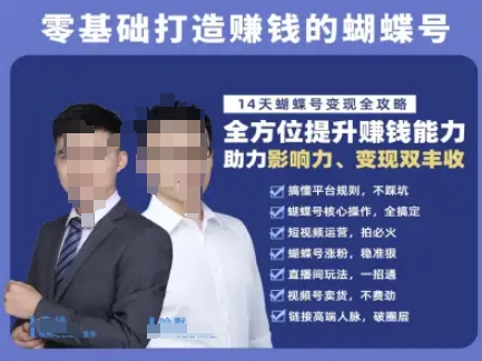 蝴蝶号专栏-视频号运营教程，零基础打造挣钱的蝴蝶号，14天蝴蝶号变现全攻略_超次元库