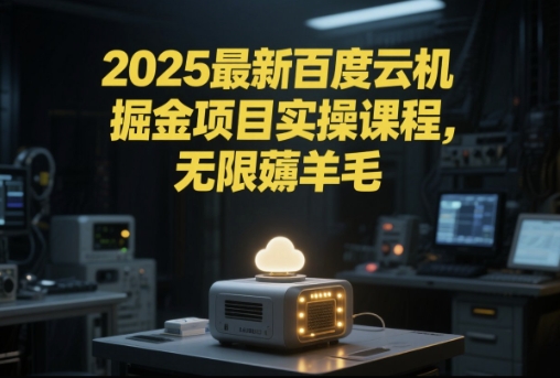 2025最新百度云机掘金项目实操课程单窗口保底5-10元月收益单窗口150+【揭秘】_超次元库