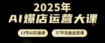 2025年AI爆店运营大课，13节AI实操课+37节流量运营课_超次元库