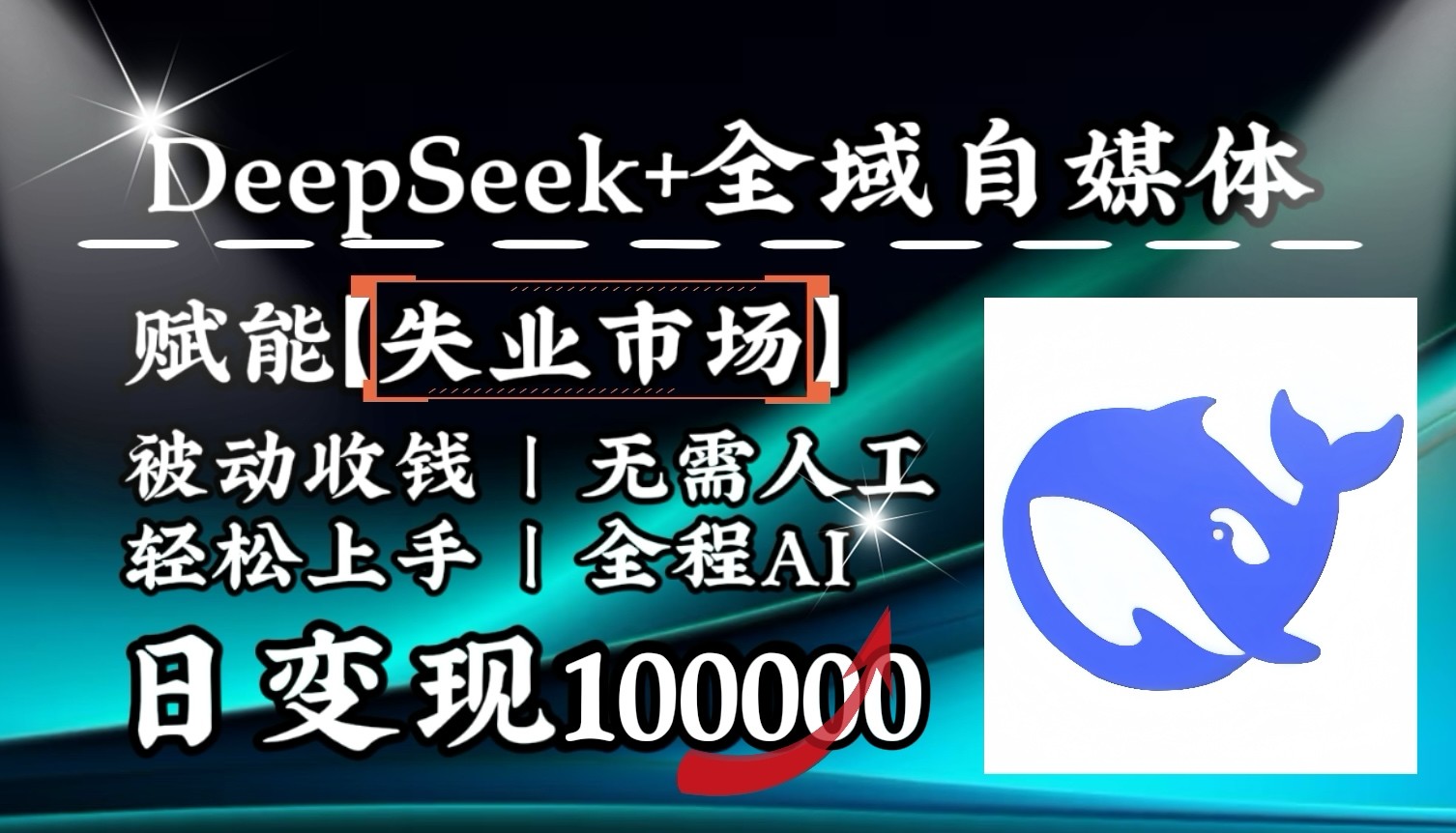 降维打击，DeepSeek+失业市场，全自动操作，结合人人刚需，单月利润轻松破100000＋_超次元库