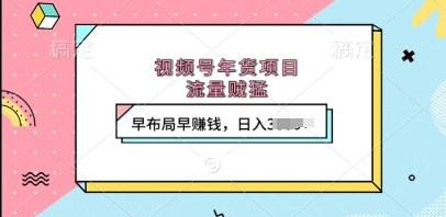 视频号年货项目，流量贼猛，早布局早挣钱，日入上k【揭秘】_超次元库