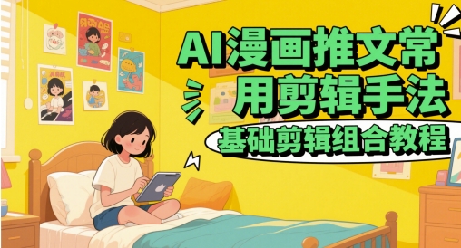 AI漫画推文常用剪辑手法，基础剪辑组合教程_超次元库
