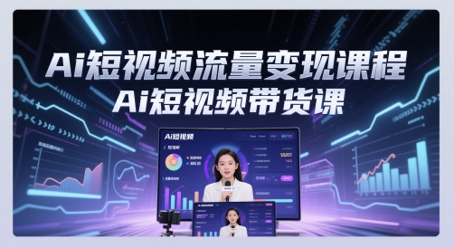 Ai短视频流量变现课程，Ai短视频带货课_超次元库