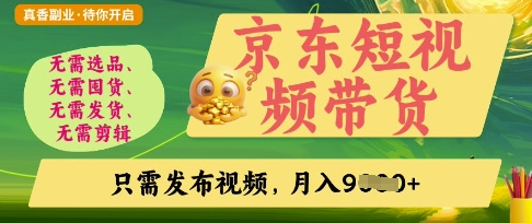 京东短视频带货，开启零门槛躺Z新时代【揭秘】_超次元库