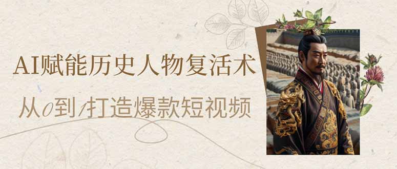 AI赋能历史人物复活术：从0到1打造爆款短视频_超次元库