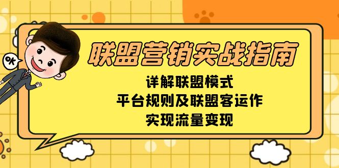 联盟营销实战指南，详解联盟模式、平台规则及联盟客运作，实现流量变现_超次元库