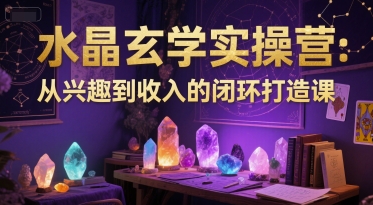 水晶玄学实操营：从兴趣到收入的闭环打造课_超次元库