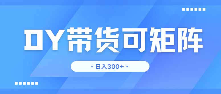 DY带货，日入300＋矩阵无上限_超次元库