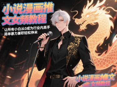 小说漫画推文女频教程，让所有小白从0成为行业内高手，简单暴力兼职轻松挣米_超次元库