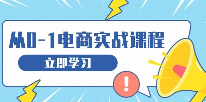 从零做电商实战课程，教你如何获取访客、选品布局，搭建基础运营团队_超次元库