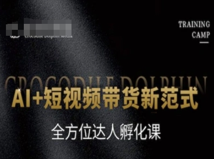 AI+短视频带货新范式，全方位达人孵化课_超次元库