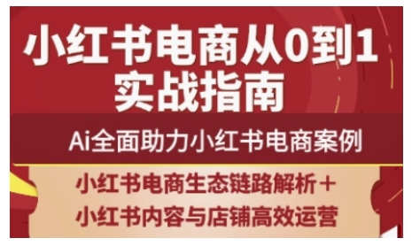 2025小红书电商全链路运营，Ai全面助力小红书电商案例_超次元库