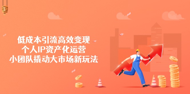 低成本引流高效变现，个人IP资产化运营，小团队撬动大市场新玩法_超次元库