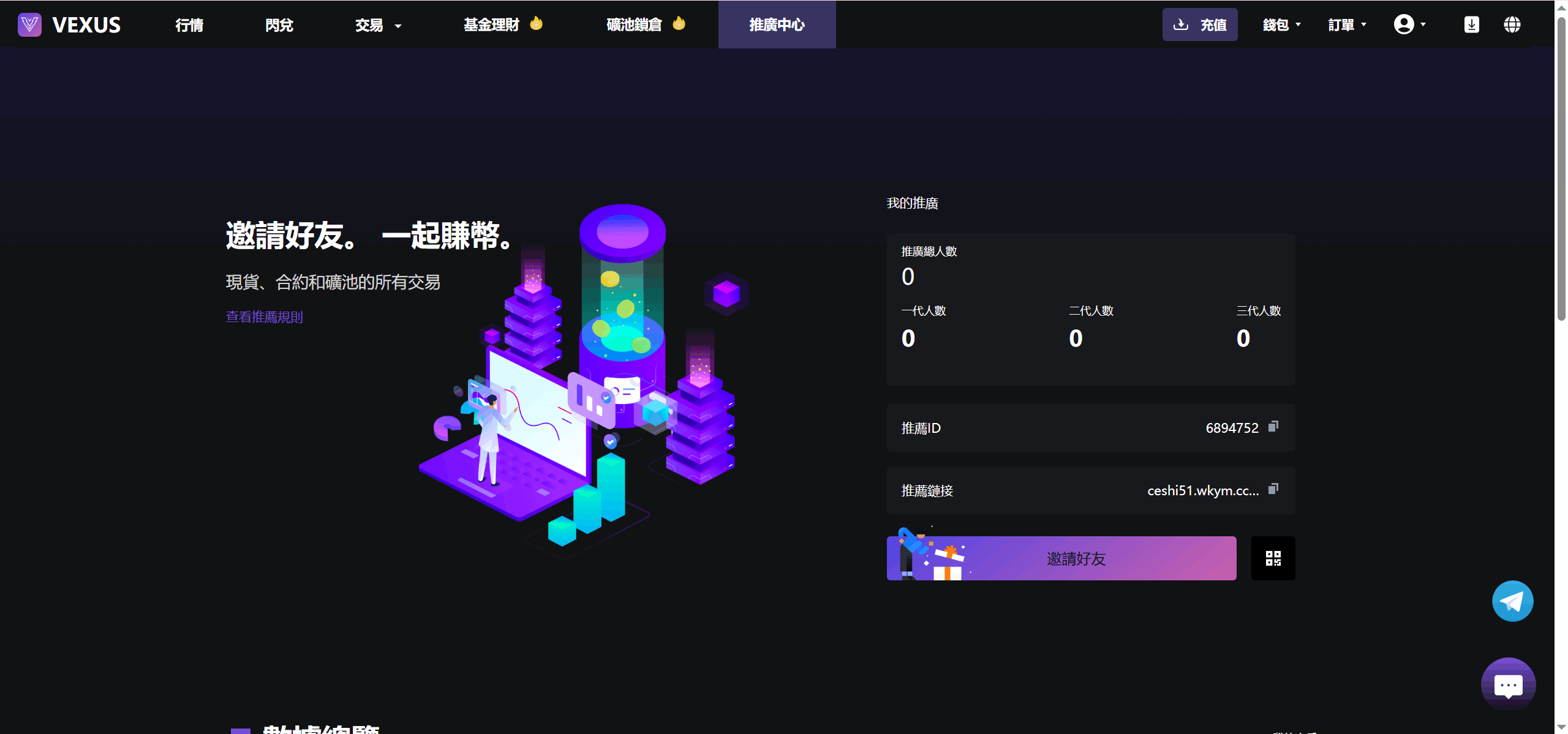 Vexus多语言虚拟货币交易所/java交易所源码/模拟账户+现货交易+永续合约+交割合约+基金理财+锁仓挖矿+质押贷款+闪兑_超次元库