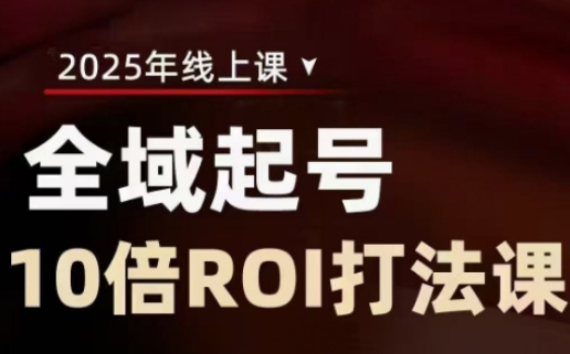 2025全域起号10倍ROI打法课，助你提升直播间的投资回报率_超次元库