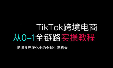 TikTok跨境电商从0-1全链路全方位实操教程，把握多元变化中的全球生意机会_超次元库