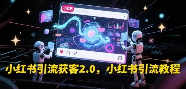 小红书引流获客2.0，小红书引流教程_超次元库