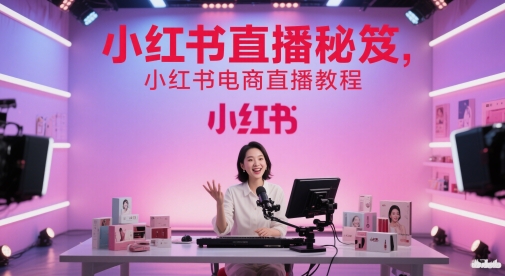 小红书直播秘笈，小红书电商直播教程_超次元库