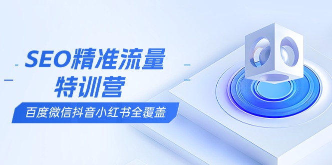SEO精准流量特训营，百度微信抖音小红书全覆盖，带你搞懂搜索优化核心技巧_超次元库