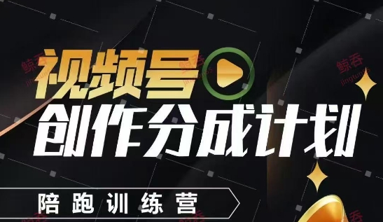 视频号创作分成计划陪跑训练营，手把手教会你如何制作视频，细水长流型项目_超次元库