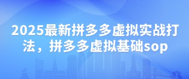 2025最新拼多多虚拟实战打法，拼多多虚拟基础sop_超次元库