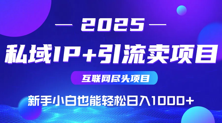 私域IP+卖项目，普通人小白也能轻松实现日入1000+_超次元库
