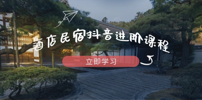 酒店民宿抖音进阶课程，掌握流量渠道与推流逻辑，打造爆款内容_超次元库