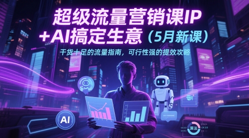 超级流量营销课IP+AI搞定生意(5月新课)干货十足的流量指南，可行性强的提效攻略_超次元库