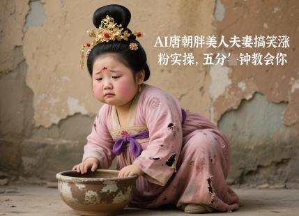 AI唐朝胖美人夫妻搞笑涨粉实操，五分钟教会你_超次元库