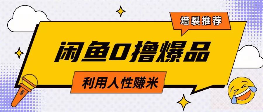 咸鱼0撸玩法利用人性售卖商品达到日挣2张的效果_超次元库