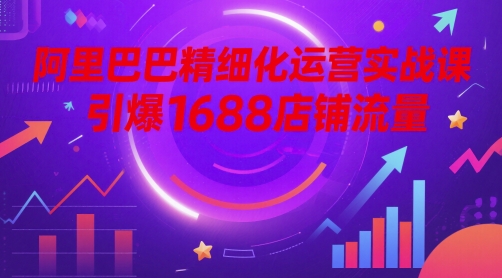 阿里巴巴精细化运营实战课，引爆1688店铺流量_超次元库
