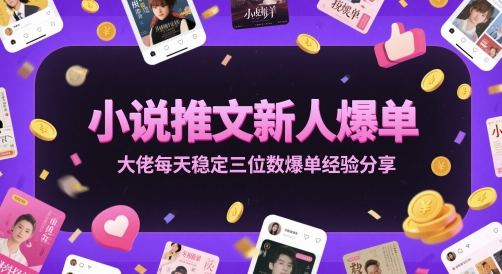 小说推文新人爆单大佬每天稳定三位数爆单经验分享_超次元库
