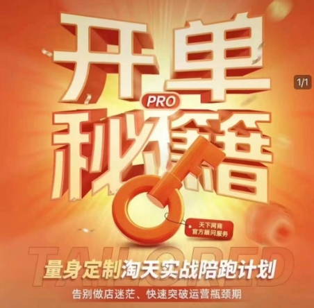 淘宝开单秘籍PRO，量身定制淘天实战陪跑计划，告别做店迷茫、快速突破运营瓶颈期_超次元库