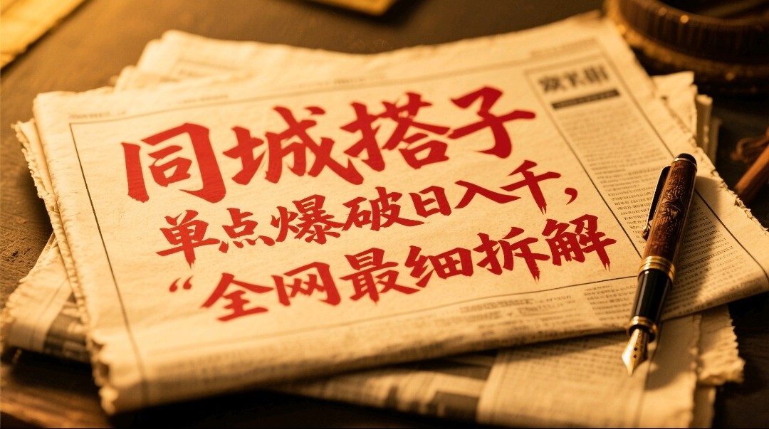 同城搭子群19.9单点爆破日入千，搭子组局月入万，全网最细拆解_超次元库