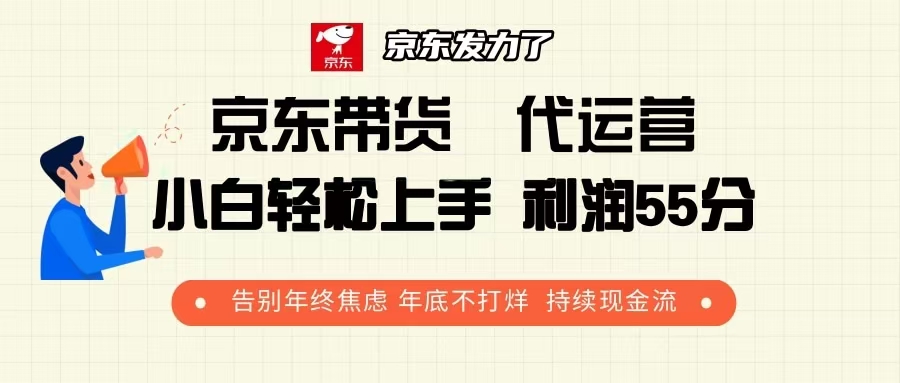 京东带货 代运营 利润55分 告别年终焦虑 年底不打烊 持续现金流_超次元库