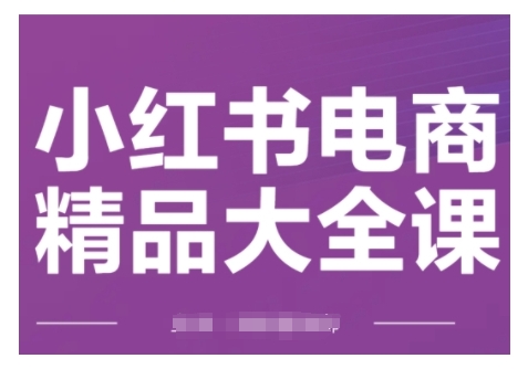 小红书电商精品大全课，快速掌握小红书运营技巧，实现精准引流与爆单目标，轻松玩转小红书电商(更新2月)_超次元库