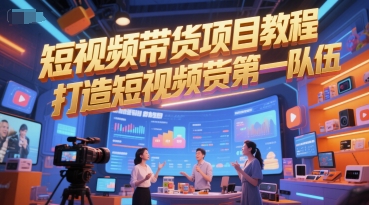 短视频带货项目教程，打造短视频带货第一队伍_超次元库