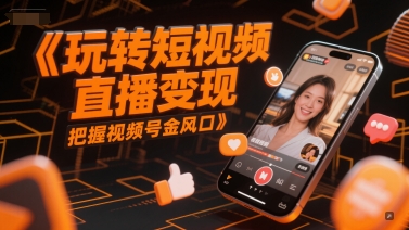 玩转短视频直播变现，把握视频号金风口_超次元库