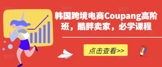 韩国跨境电商Coupang高阶班，酷胖卖家，必学课程_超次元库