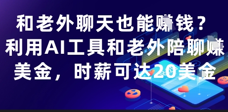 和老外聊天也能挣钱？利用AI工具和老外陪聊挣美金，时薪可达20刀_超次元库