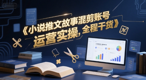 小说推文故事混剪账号运营实操，全程干货_超次元库