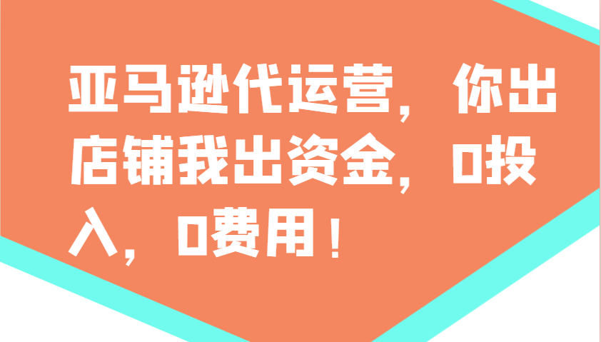 亚马逊代运营，你出店铺我出资金，0投入，0费用，无责任每天300分红，赢亏我承担_超次元库