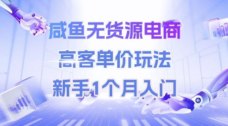 咸鱼无货源电商，高客单价玩法，新手1个月入门_超次元库