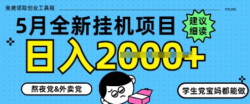 5月最新挂G项目8.0玩法，纯手机操作，稳稳日入1k+【揭秘】_超次元库