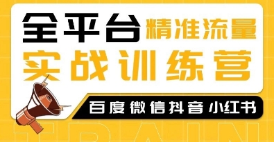 全平台精准流量实战训练营，百度微信抖音小红书SEO引流教程_超次元库