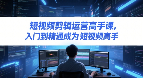 短视频剪辑运营高手课，入门到精通成为短视频高手_超次元库